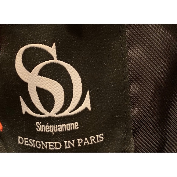 Sinequanone Coat NWT Small Leather Black Jacket - Picture 3 of 6